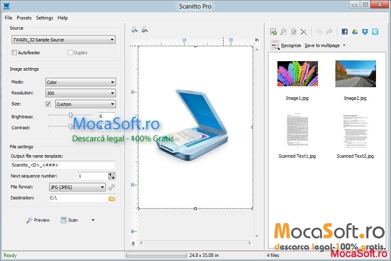 Scanitto Pro 3.2 Scaner Software cu OCR