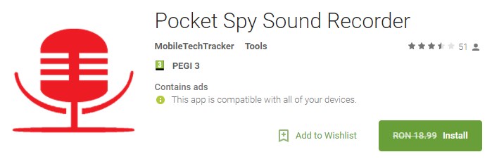 Pocket Spy Sound Recorder Licenta Gratis