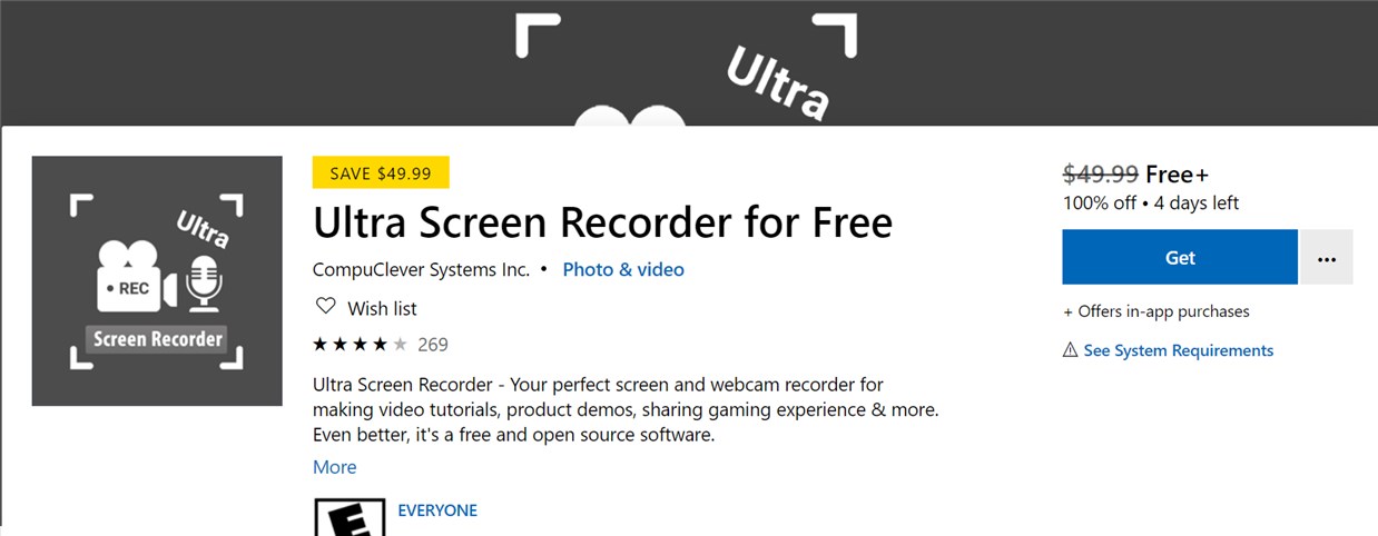 Ultra Screen Recorder Gratis