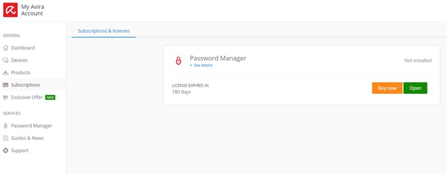Avira Password Manager Pro abonamente