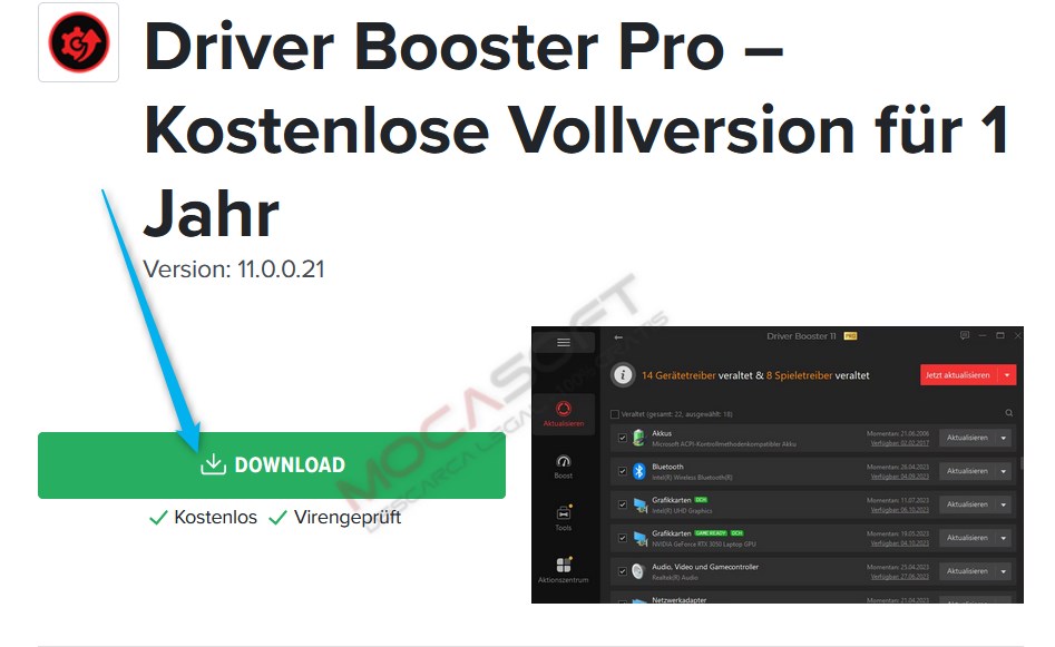 Driver Booster Pro gratuit pentru 1 an